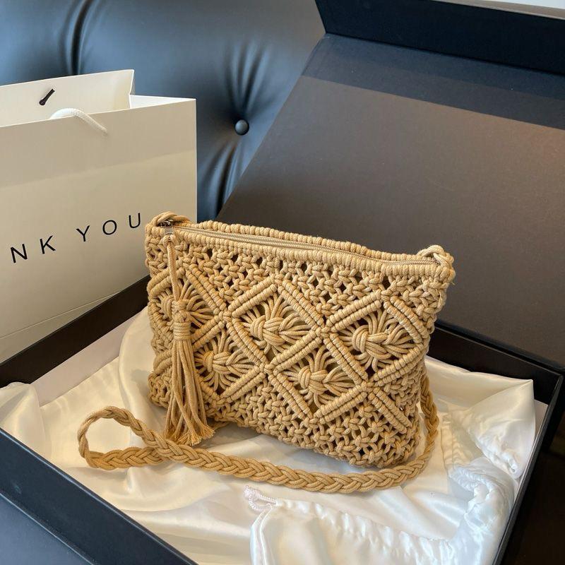 Boho Bliss: Macrame Crochet Bag for Beach and City Adventures